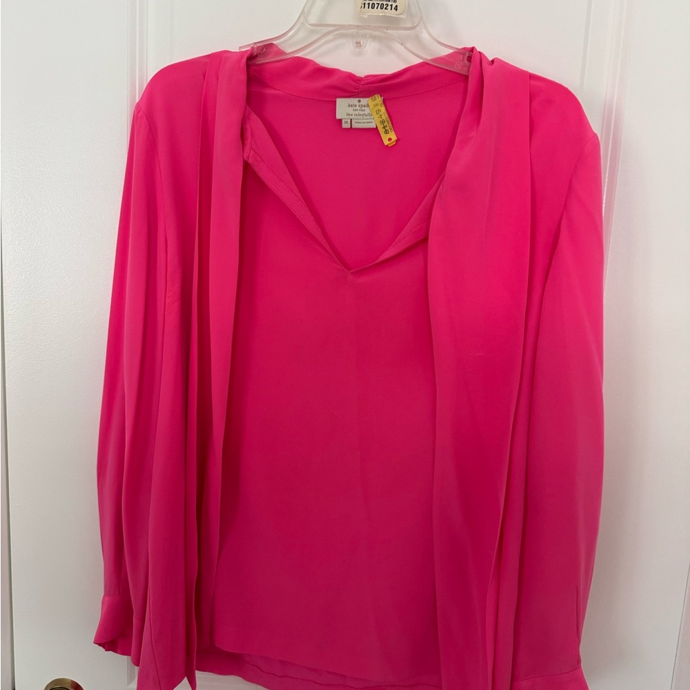 Kate Spade Lilian Bow Blouse Sz 14